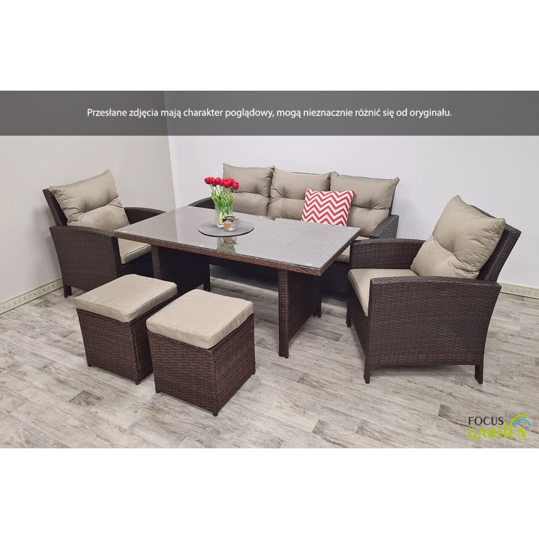 Zestaw technorattanowy Ibiza Brown