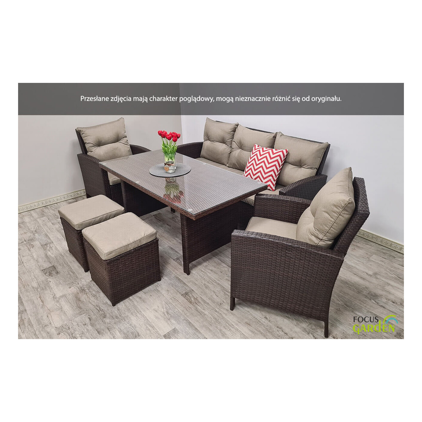 Zestaw technorattanowy Ibiza Brown