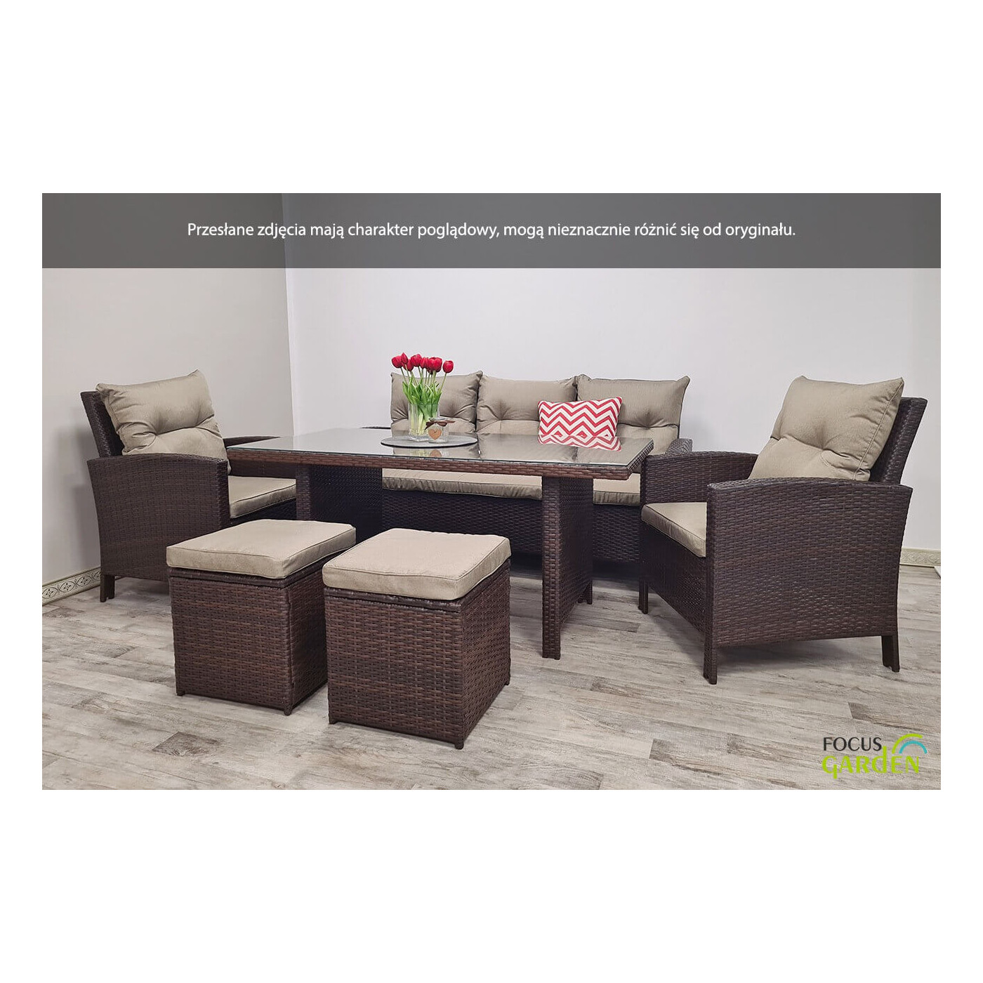 Zestaw technorattanowy Ibiza Brown