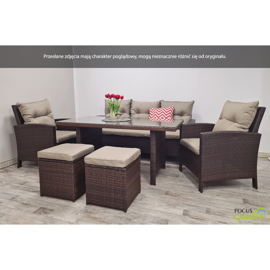 Zestaw technorattanowy Ibiza Brown