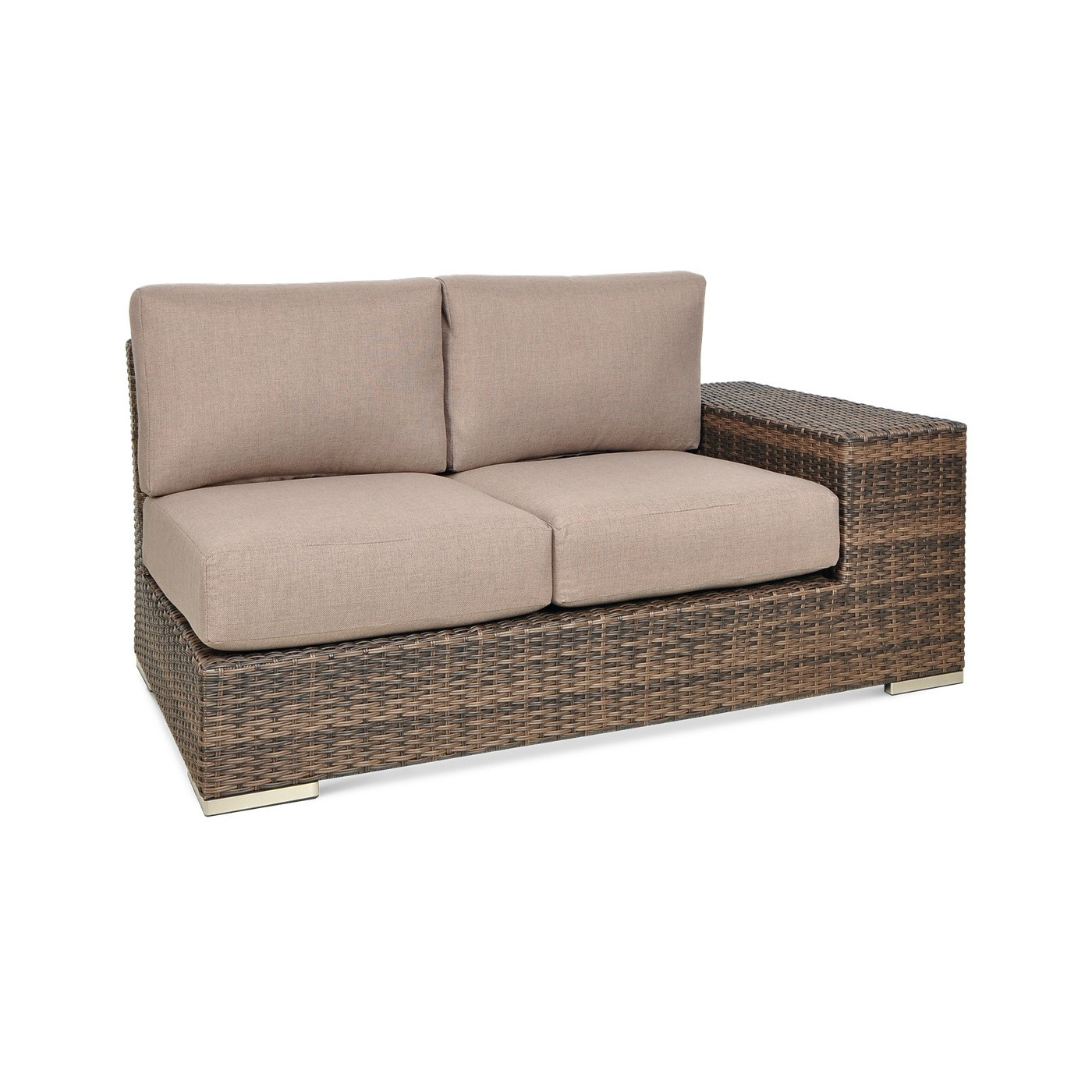 Naroznik Technorattan Avocado Brown