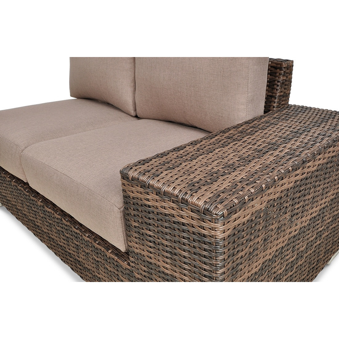 Naroznik Technorattan Avocado Brown