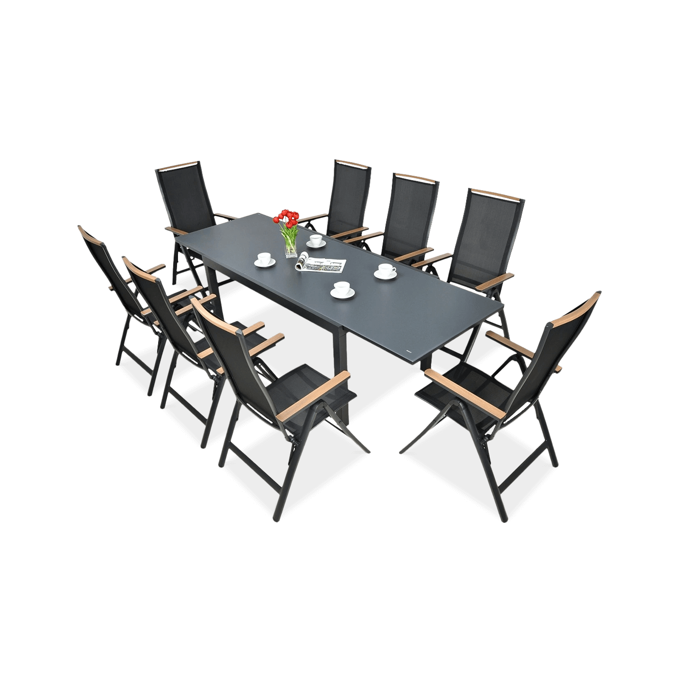 Zestaw mebli ogrodowych BRISBANE 8250 Black