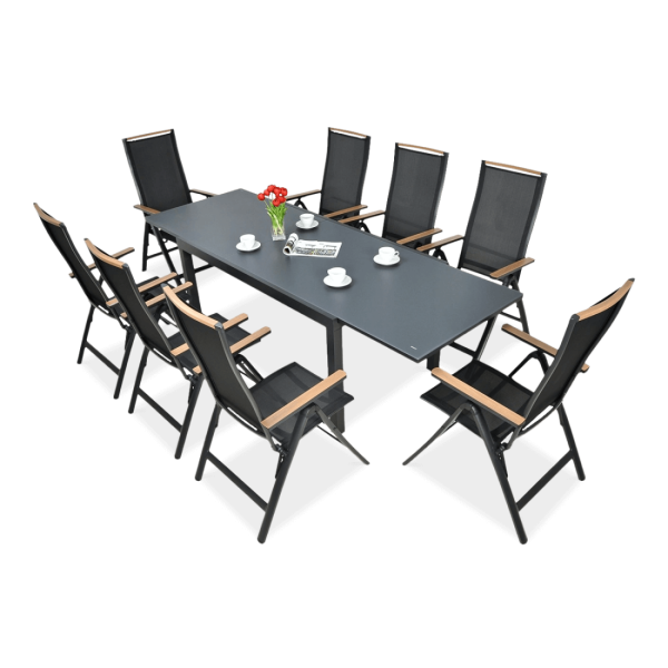 Zestaw mebli ogrodowych BRISBANE 8250 Black