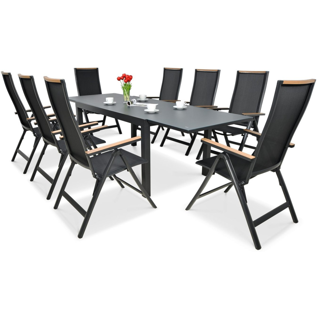 Zestaw mebli ogrodowych BRISBANE 8250 Black