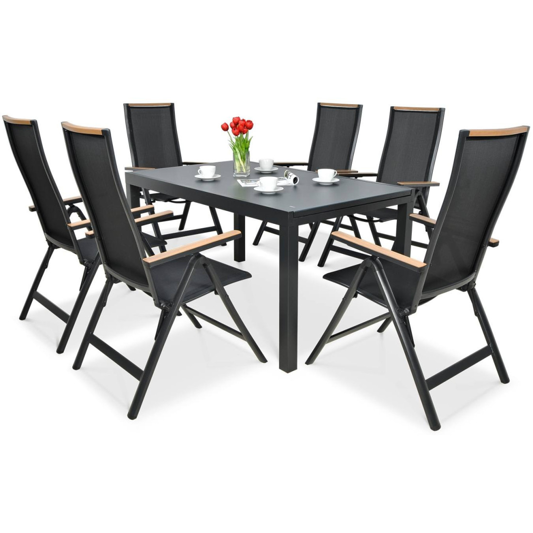 Zestaw mebli ogrodowych BRISBANE 8250 Black