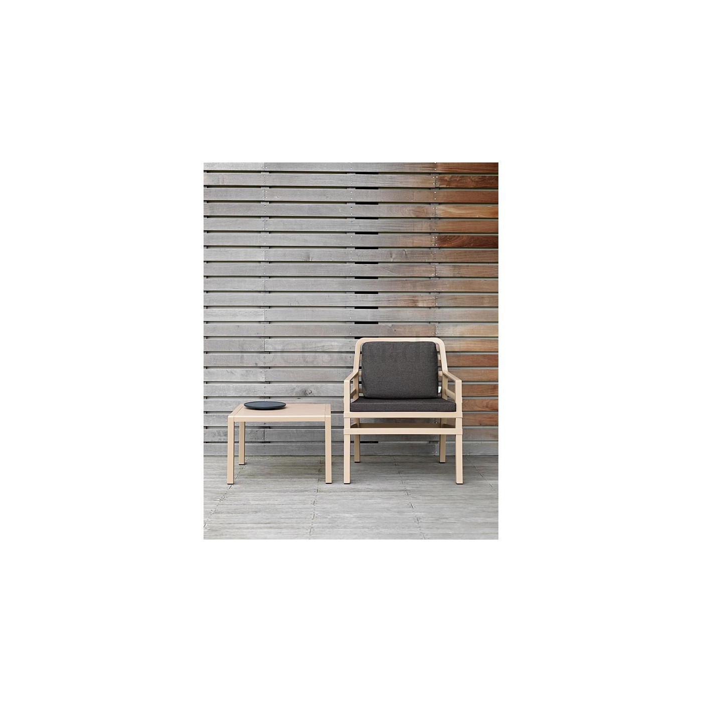 Stolik kwadratowy Nardi ARIA 60 Tortora- Focus Garden