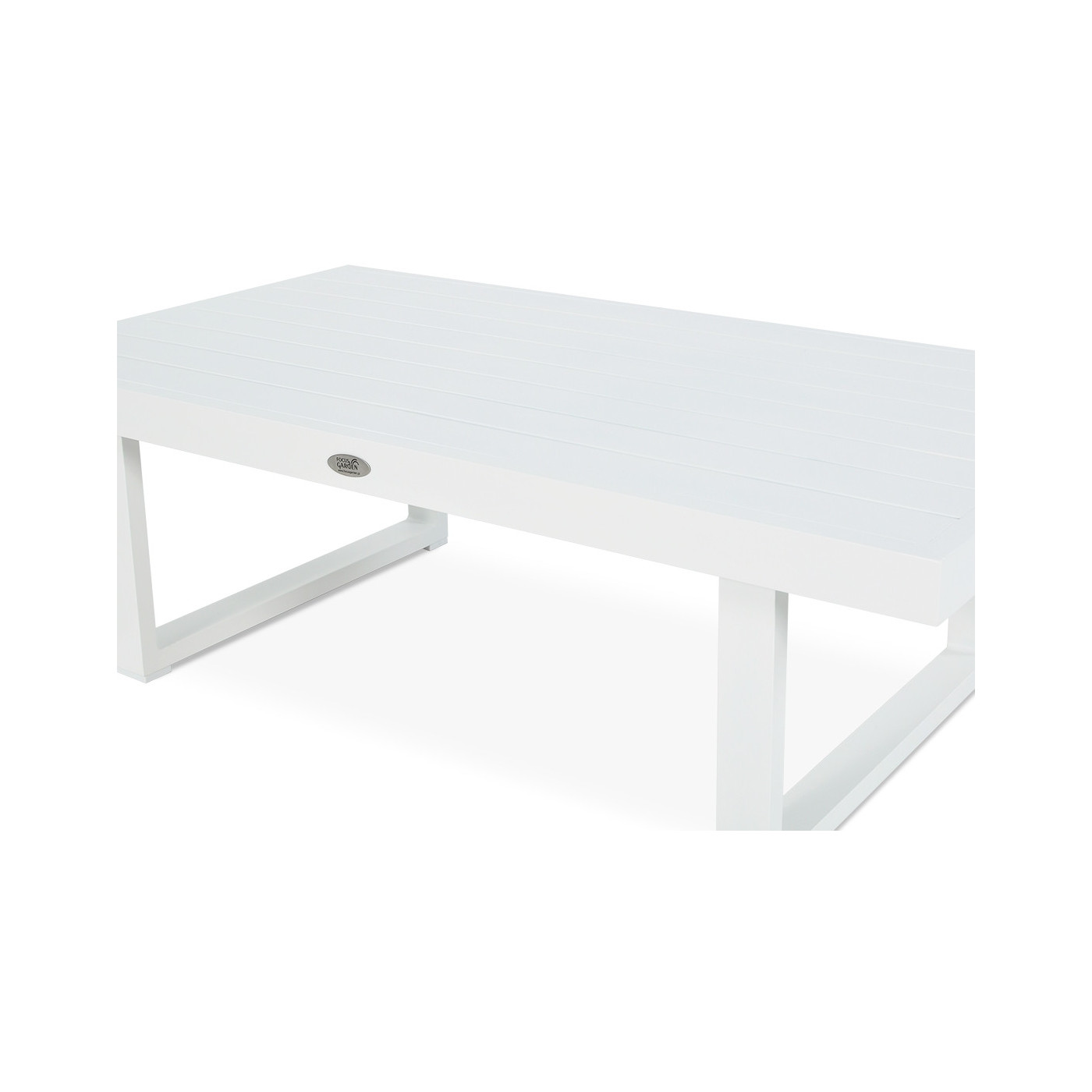 zbliżenie na szczegóły stołu z narożnika davos white