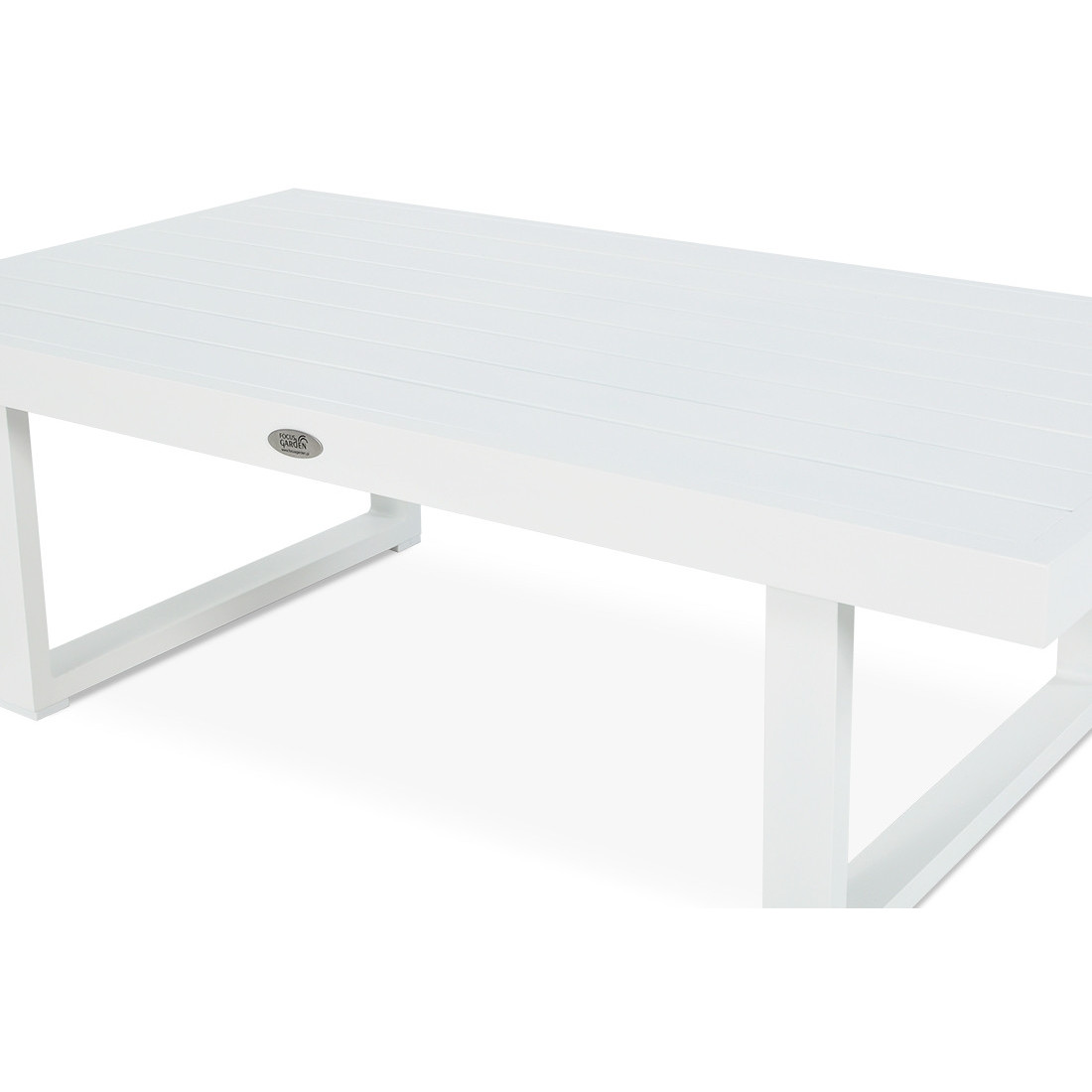 zbliżenie na szczegóły stołu z narożnika davos white