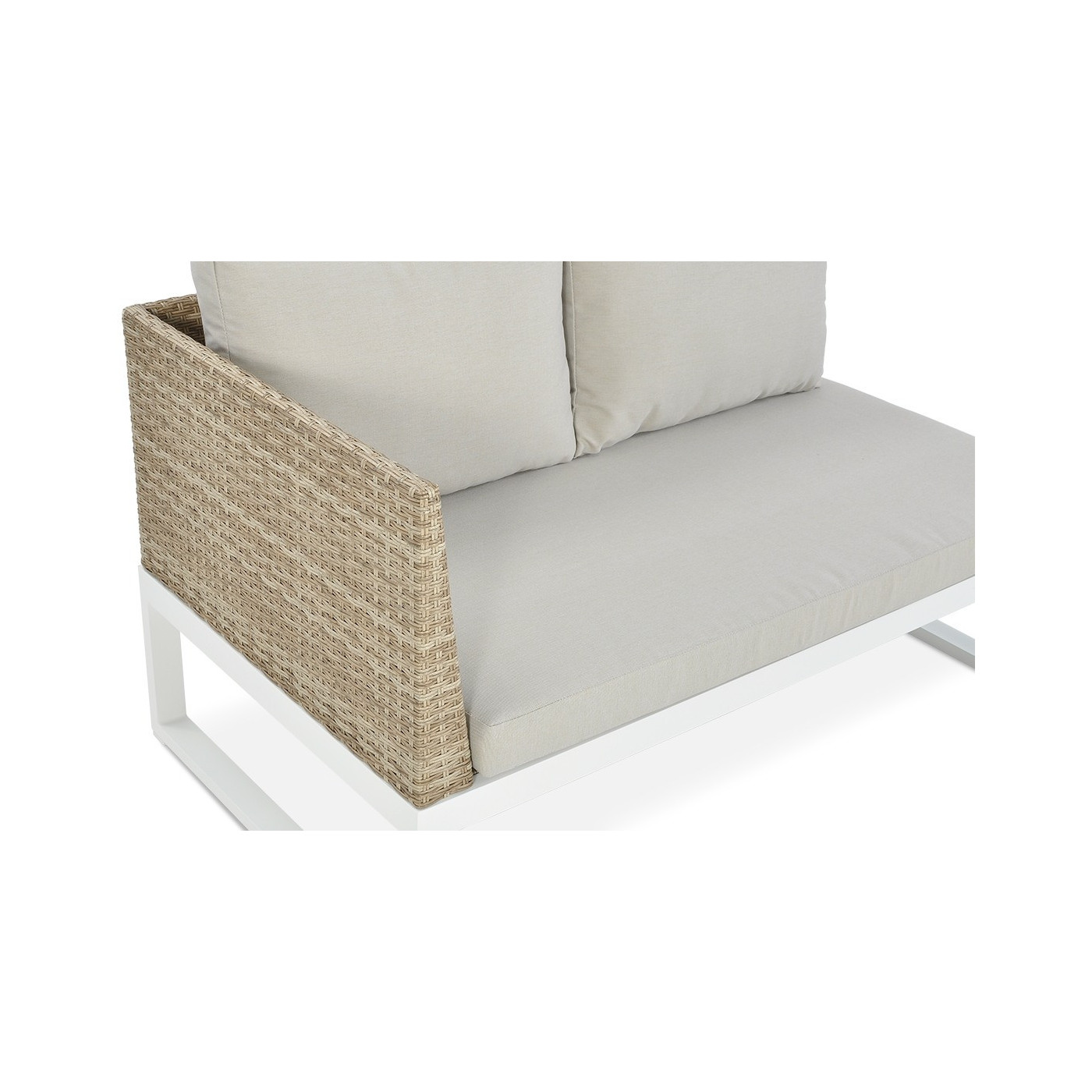 detale kanapy w narożniku davos white