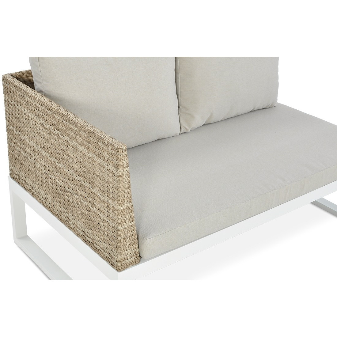 detale kanapy w narożniku davos white