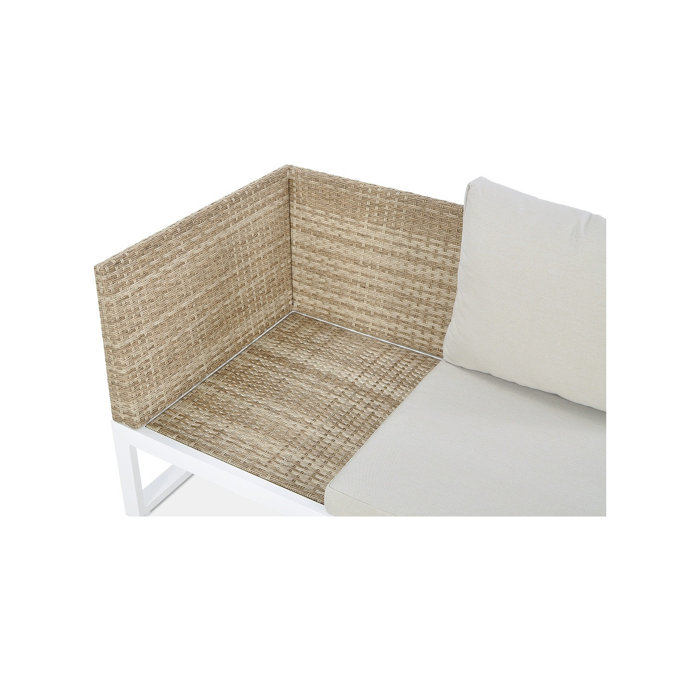 detale ramy kanapy w narożniku davos white