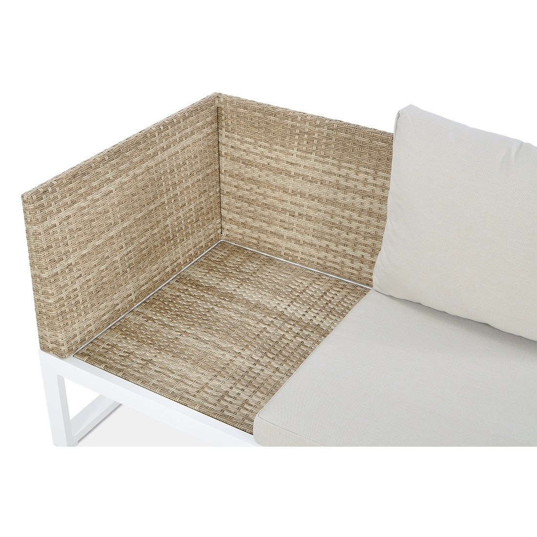 detale ramy kanapy w narożniku davos white