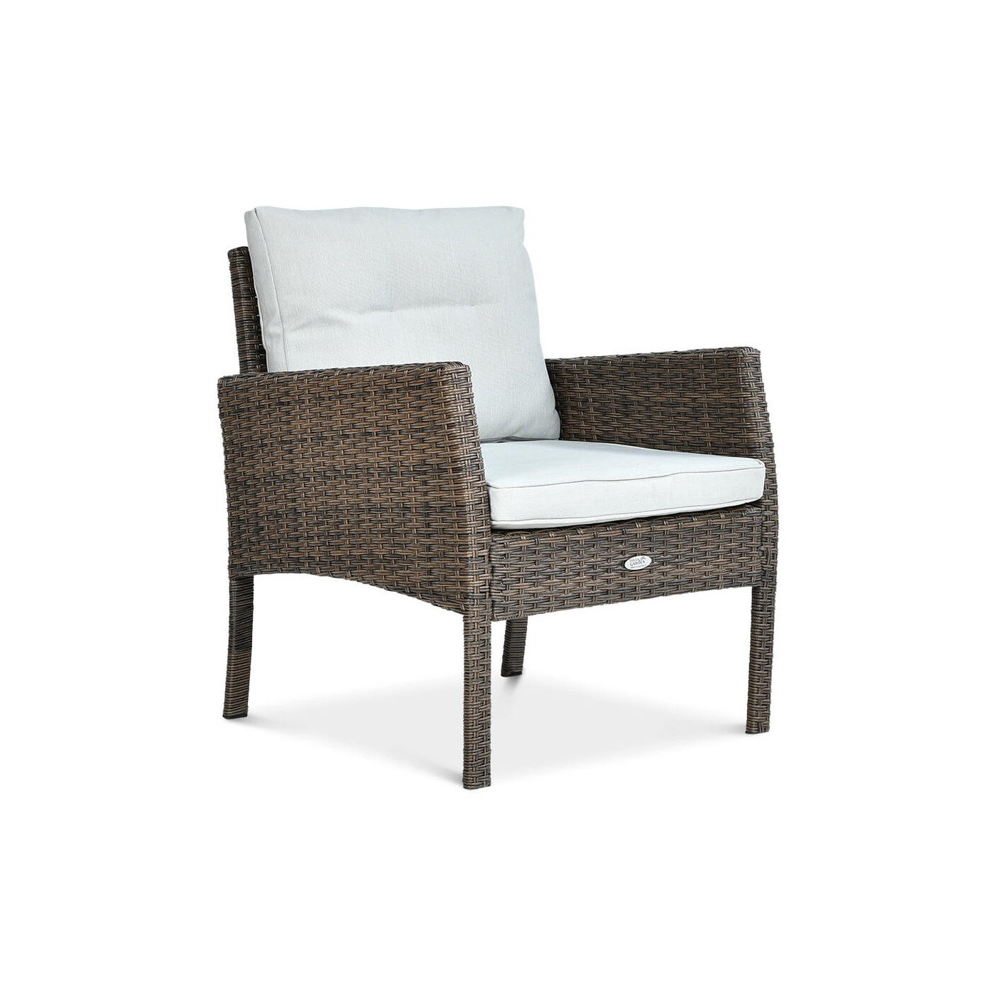 Fotel ogrodowy z technorattanu Cortina Brown