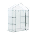 Cultivo - Szklarnia ogrodowa regał 4 półki 140x73 biała 