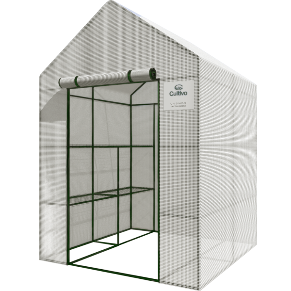 Szklarnia tunel foliowy regał 8 półek 140x140 cm Cultivo