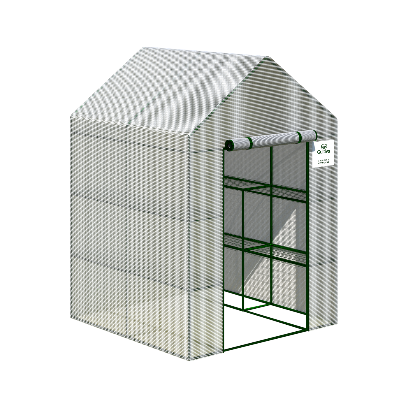 Szklarnia tunel foliowy regał 8 półek 140x140 cm od Cultivo