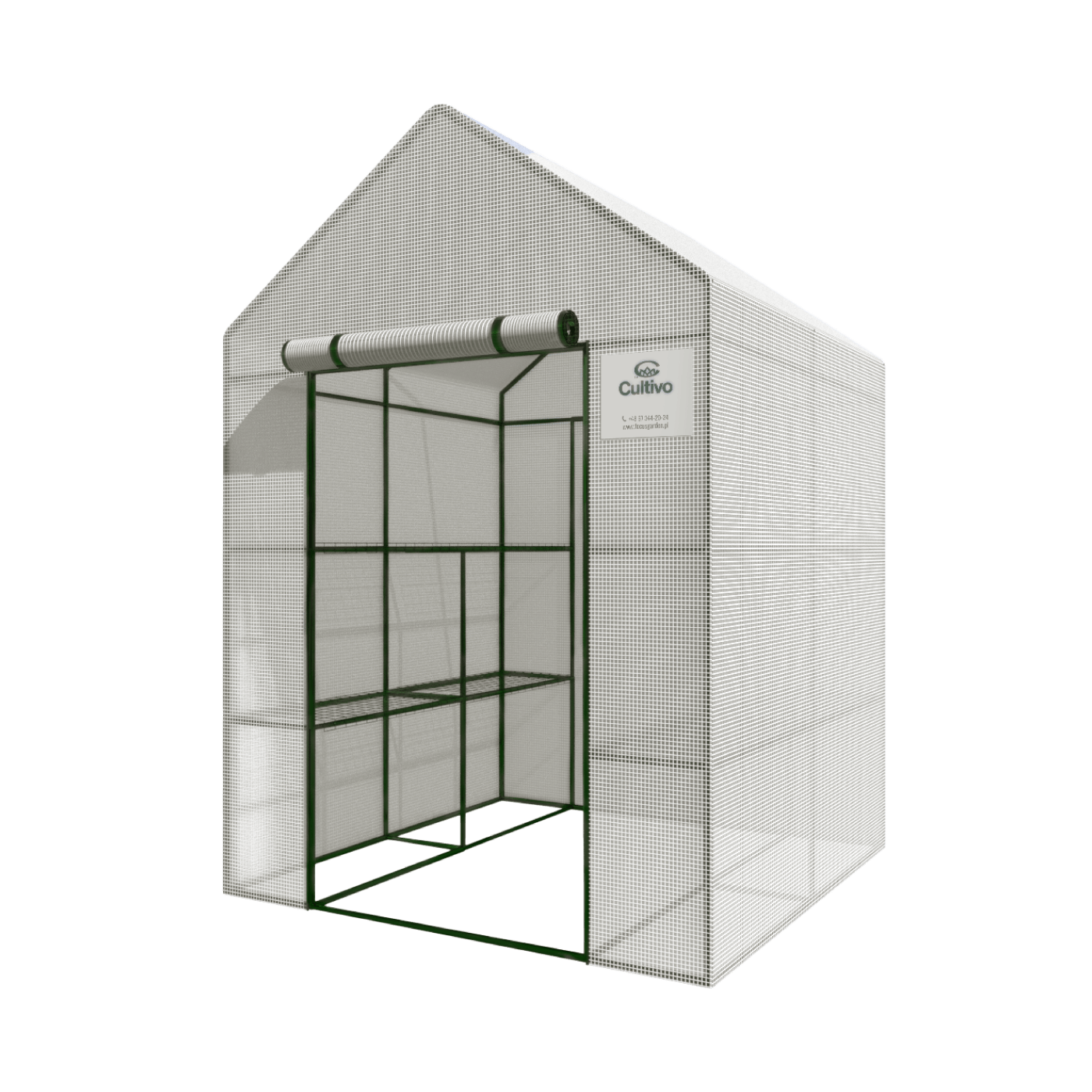 szklarnia tunel foliowy regał 8 półek 140x140 cm od Cultivo