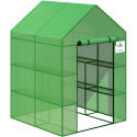 Szklarnia tunel foliowy 8 półek 140x140 cm kolor zielony od Cultivo