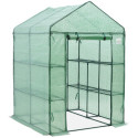 Szklarnia tunel foliowy 8 półek 140x140 cm kolor zielony  Cultivo widok 