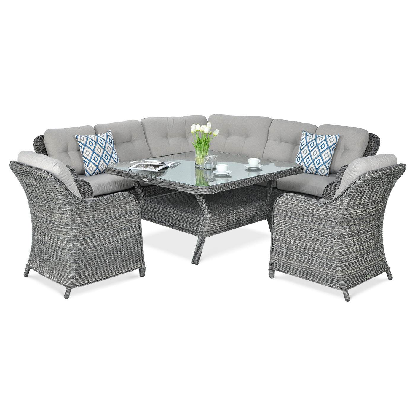 SAVONA CORNER SOFA DARK GREY