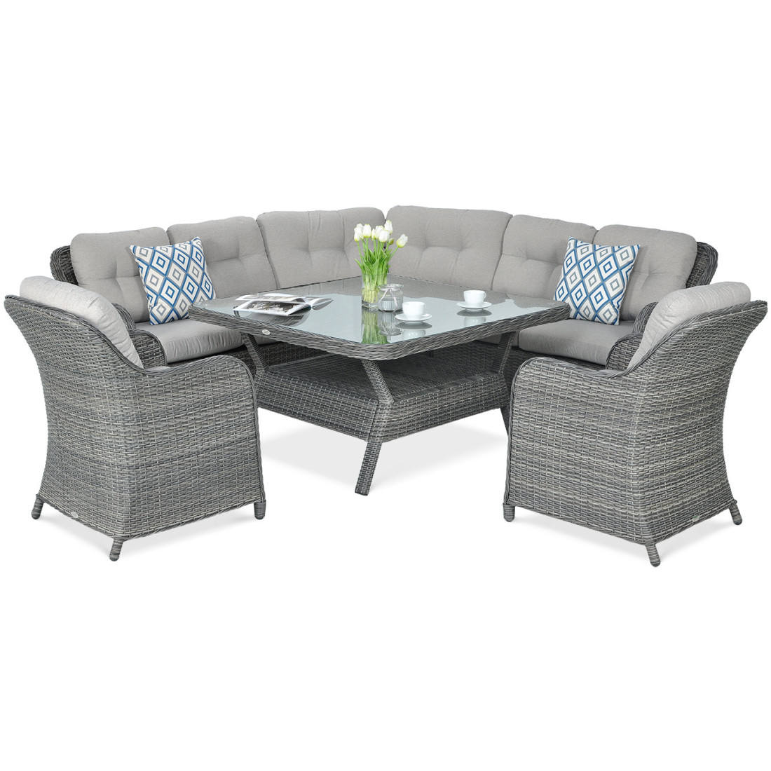 SAVONA CORNER SOFA DARK GREY