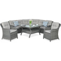SAVONA CORNER SOFA DARK GREY