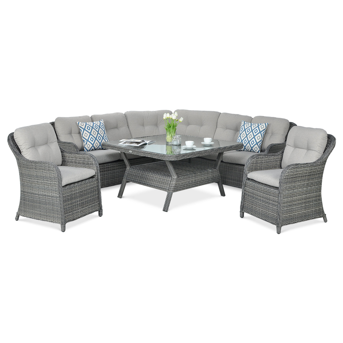 SAVONA CORNER SOFA DARK GREY