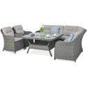 SAVONA CORNER SOFA DARK GREY