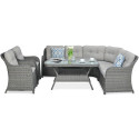 SAVONA CORNER SOFA DARK GREY