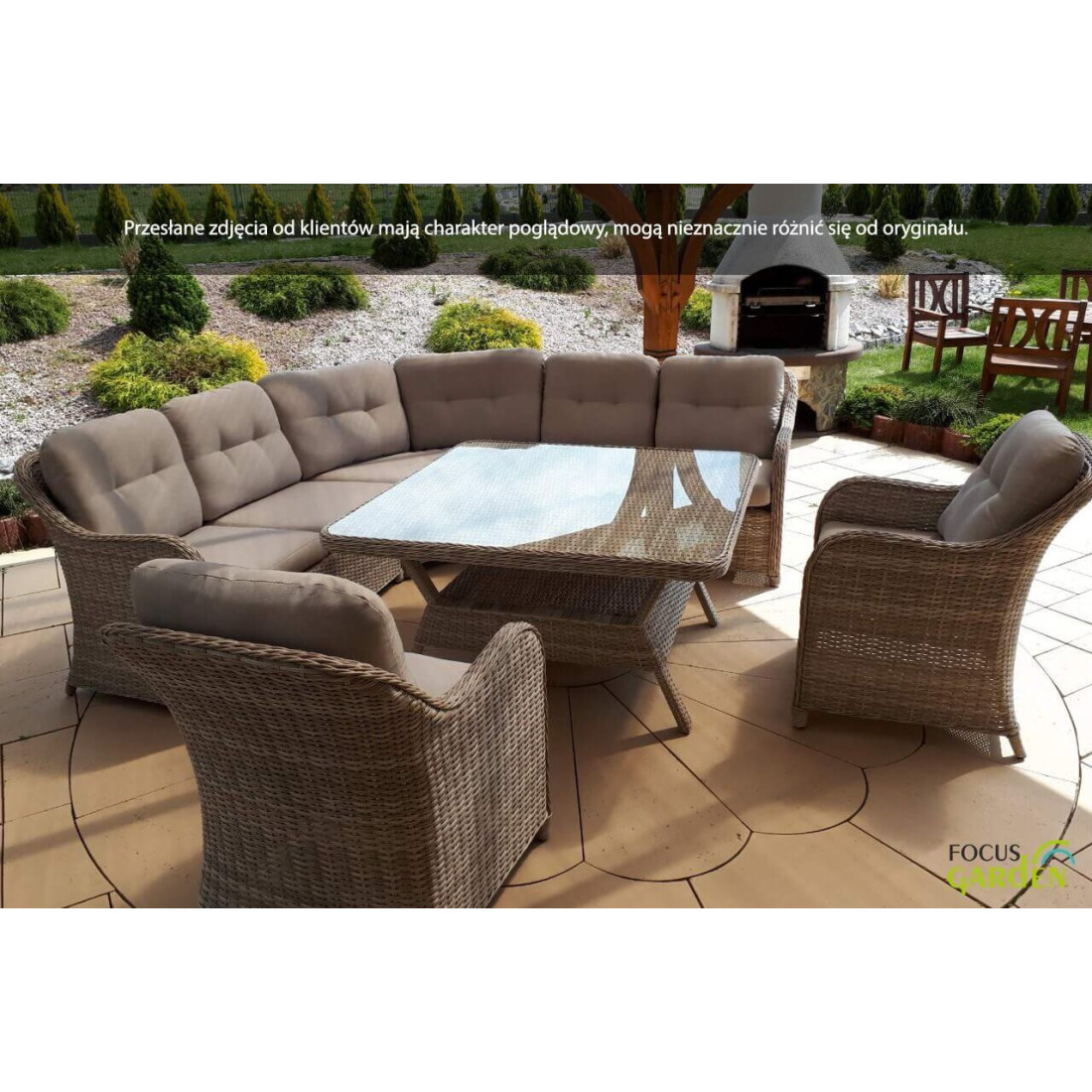 Narożnik z technorattanu Savona Dark Grey