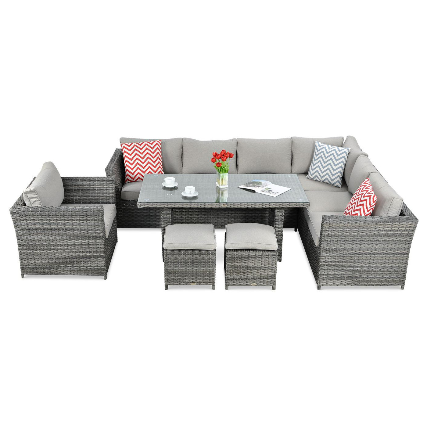 MONIZ DINING PLUS NAROŻNIK DARK GREY