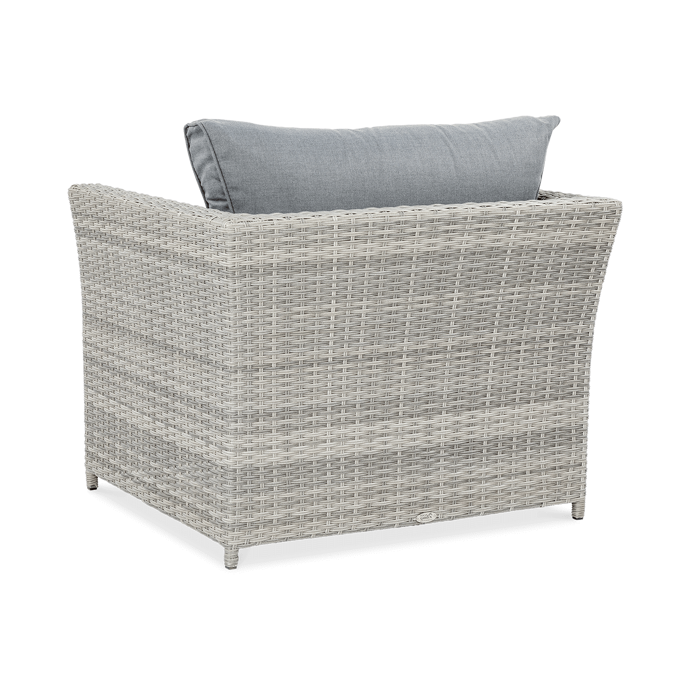 Tył fotela z technorattanu MONIZ DINING PLUS Stone Grey