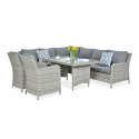 MARYLAND DINING CORNER SOFA STONE GREY