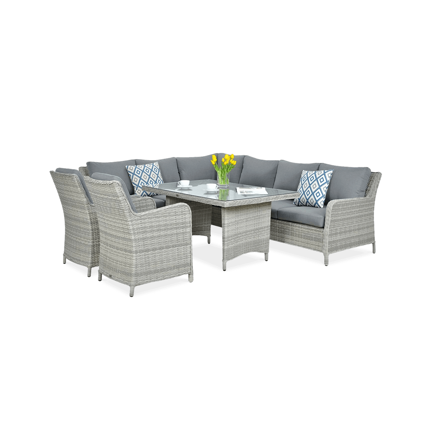 MARYLAND DINING CORNER SOFA STONE GREY