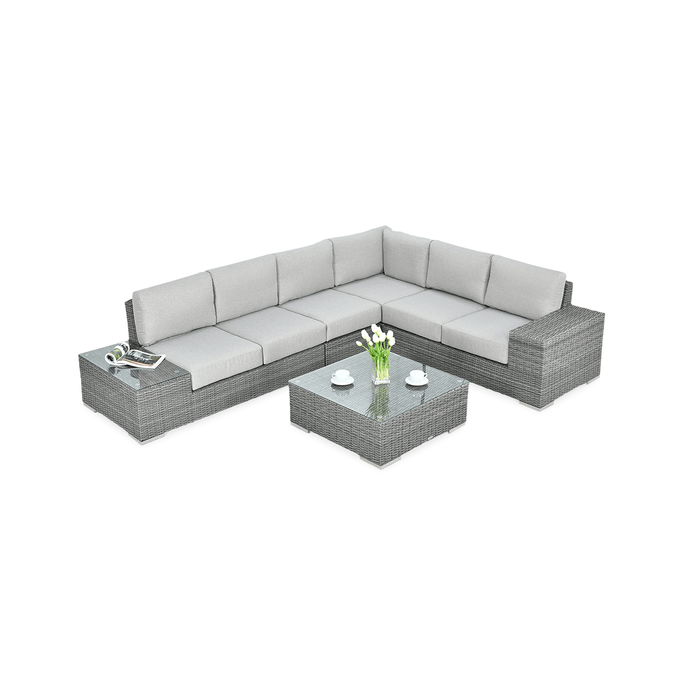 AVOCADO CORNER SOFA DARK GREY