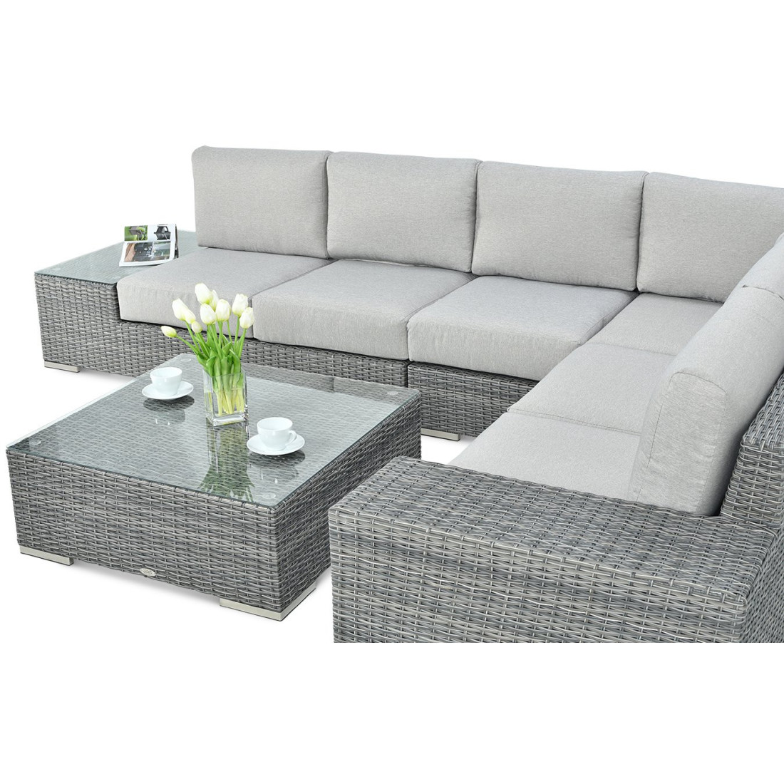 AVOCADO CORNER SOFA DARK GREY