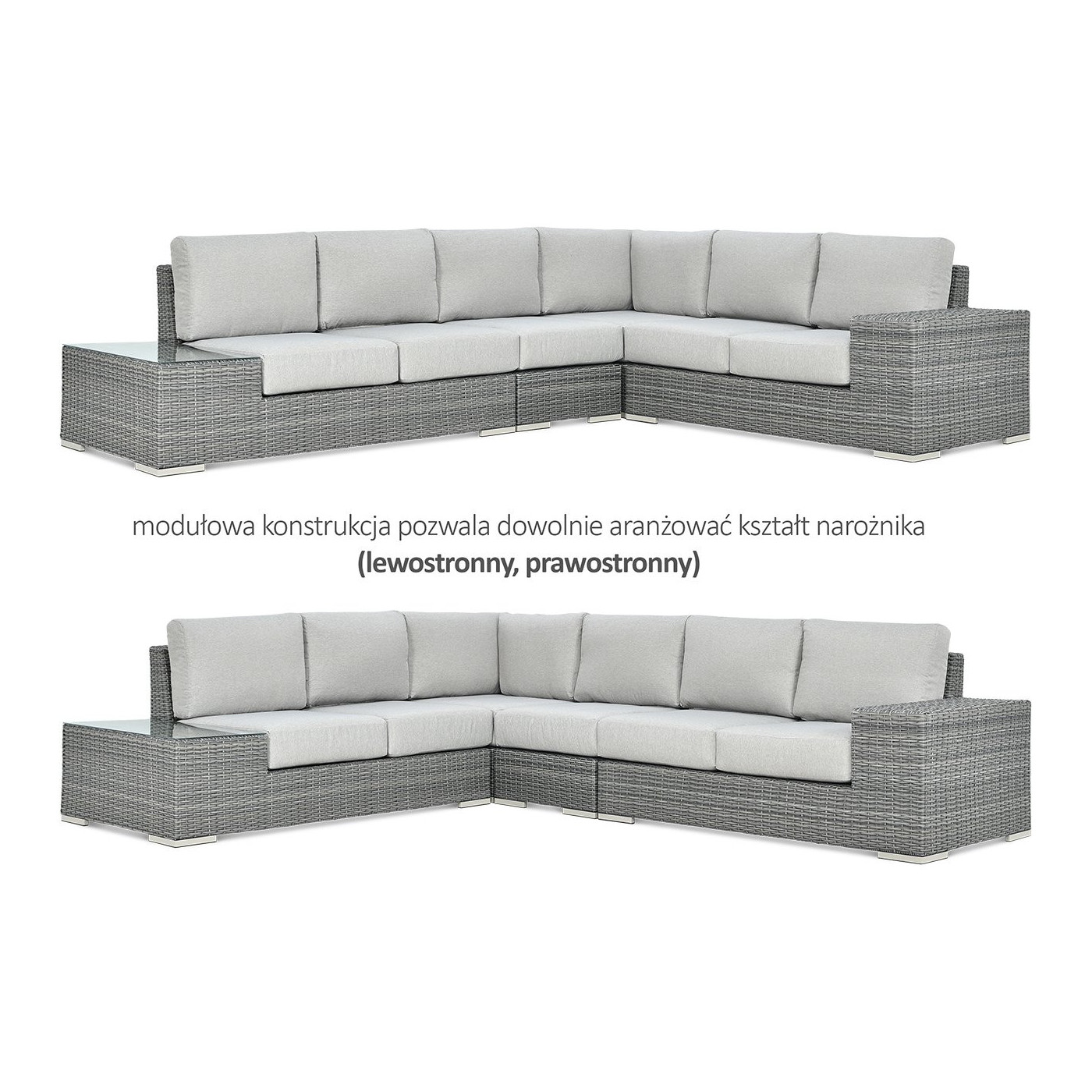 AVOCADO CORNER SOFA DARK GREY
