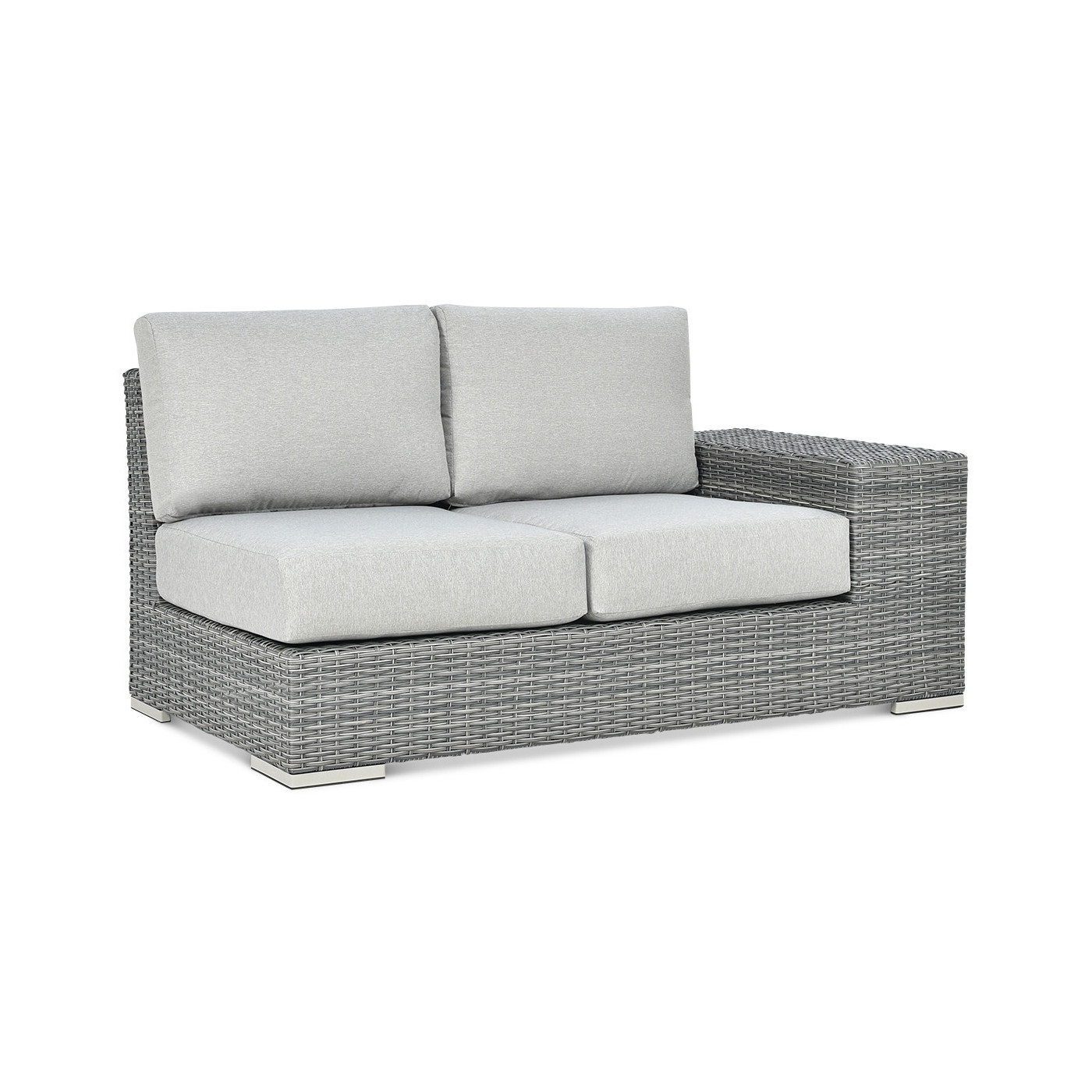 Naroznik technorattan Avocado Dark Grey