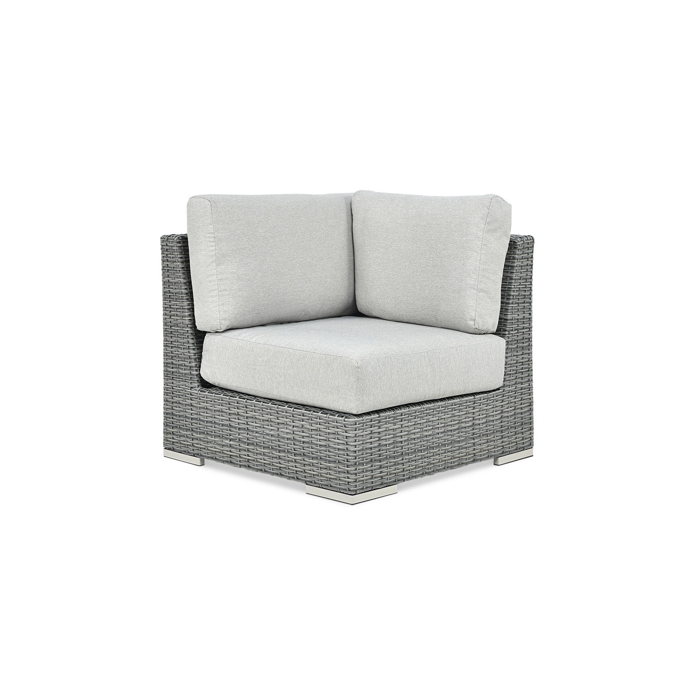 Naroznik technorattan Avocado Dark Grey