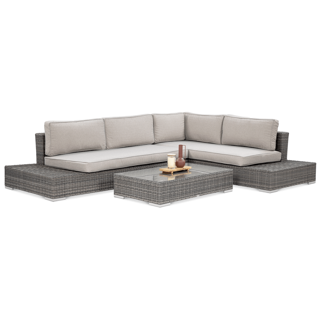 Przód zestawu technorattanowego Verona Dark Grey