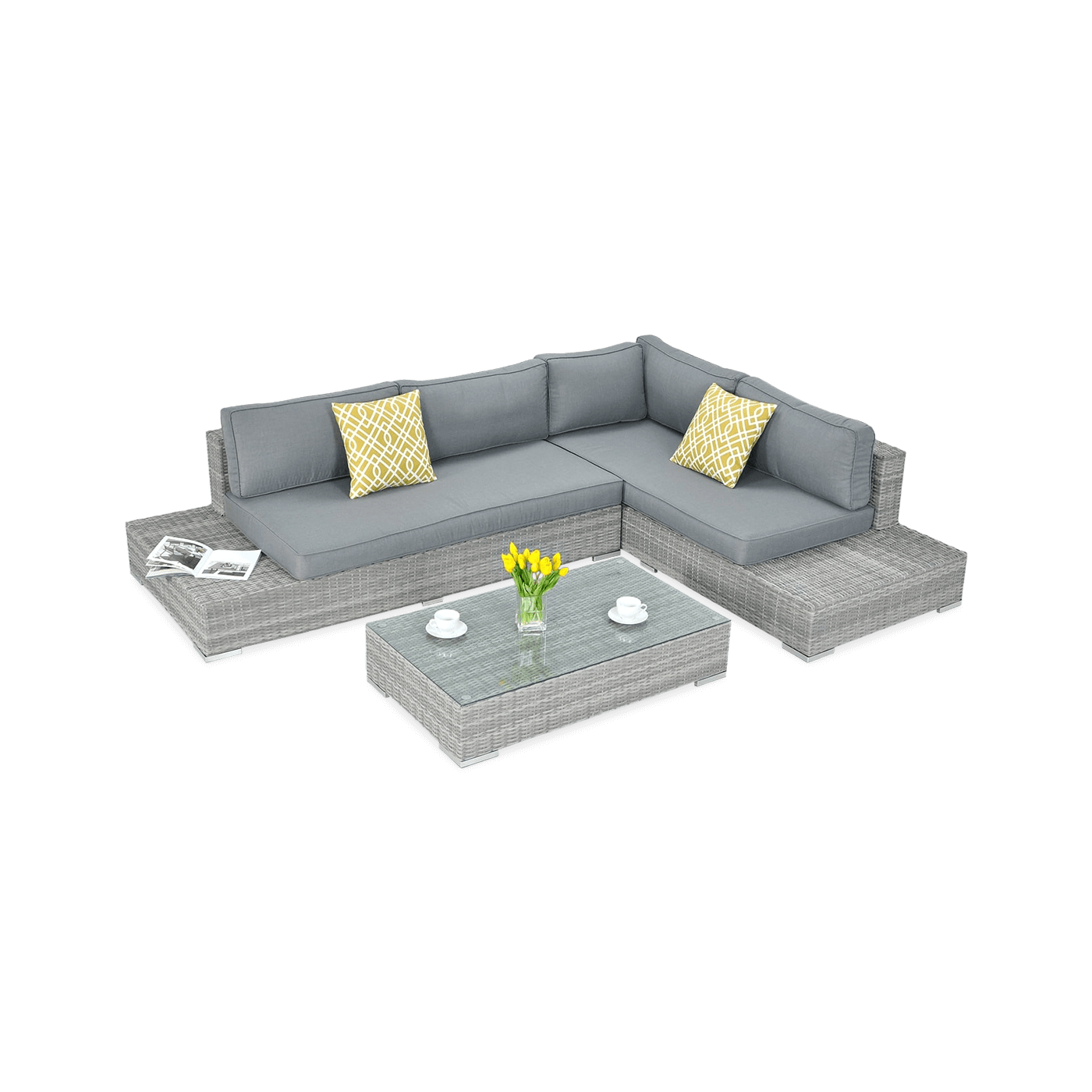 VERONA BASIC CORNER SOFA STONE GREY