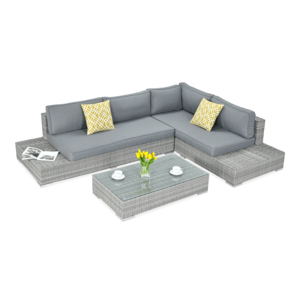 Naroznik technorattan Verona Stone Grey