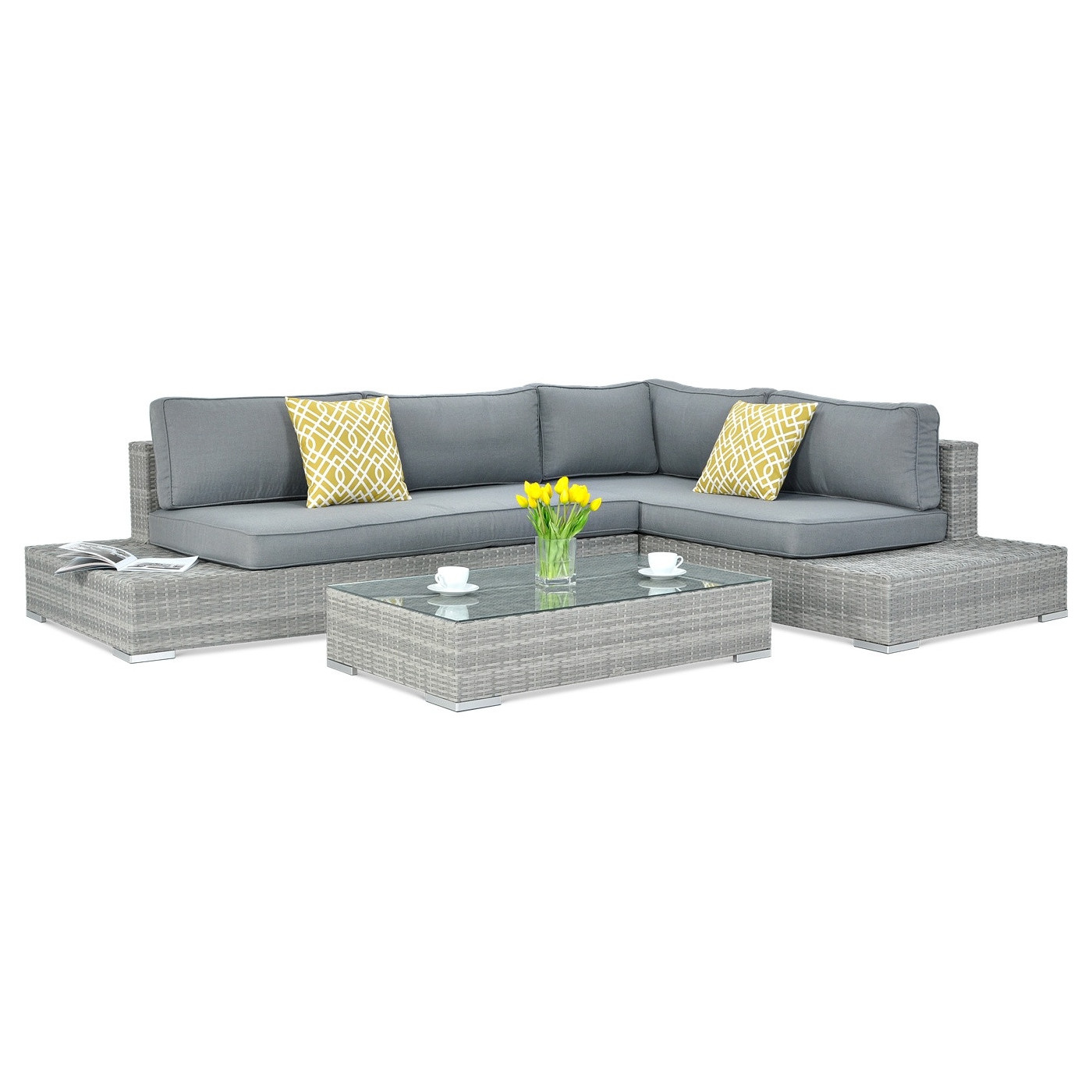 VERONA BASIC CORNER SOFA STONE GREY
