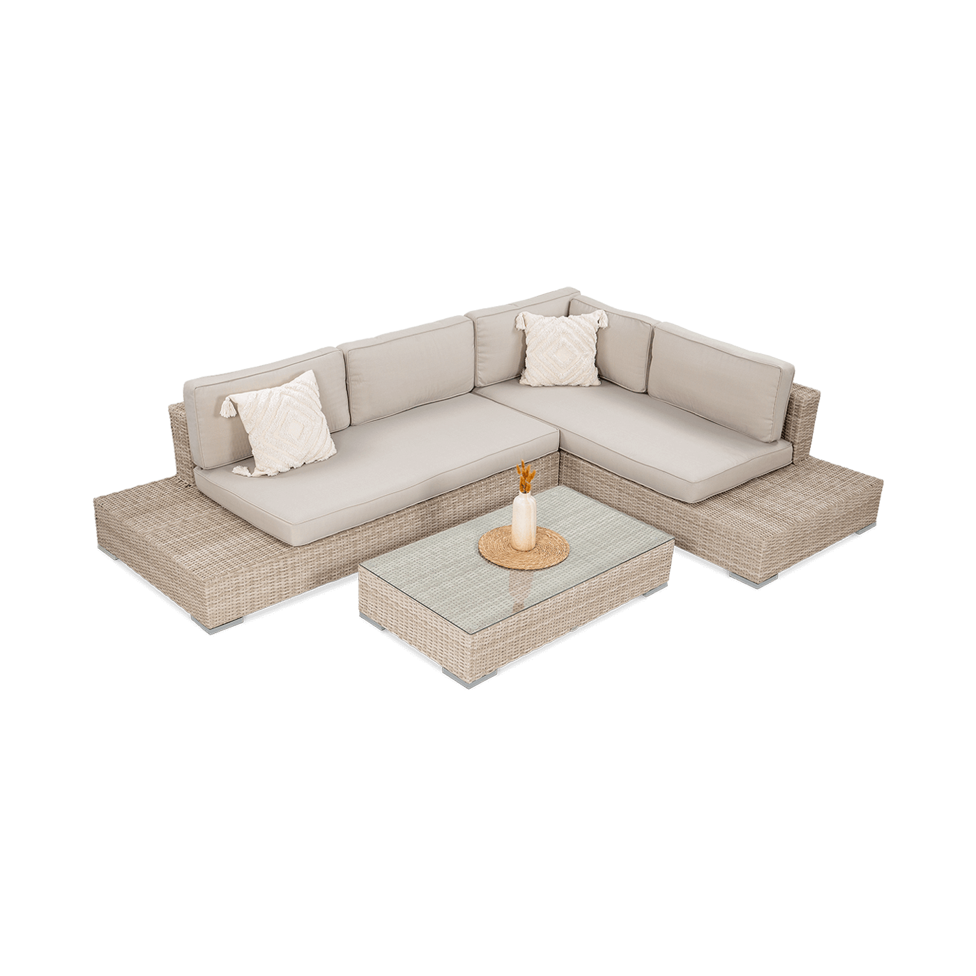 Narożnik z technorattanu VERONA Beige