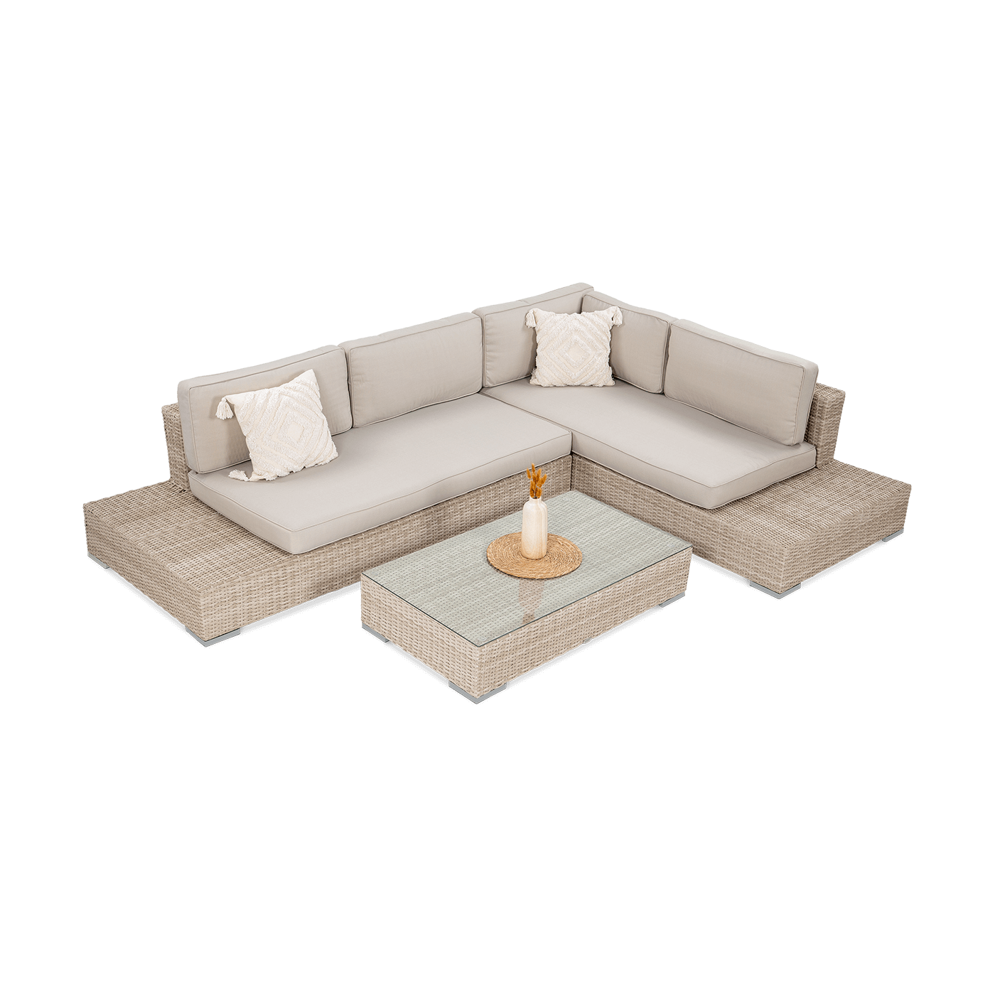 Narożnik z technorattanu VERONA Beige