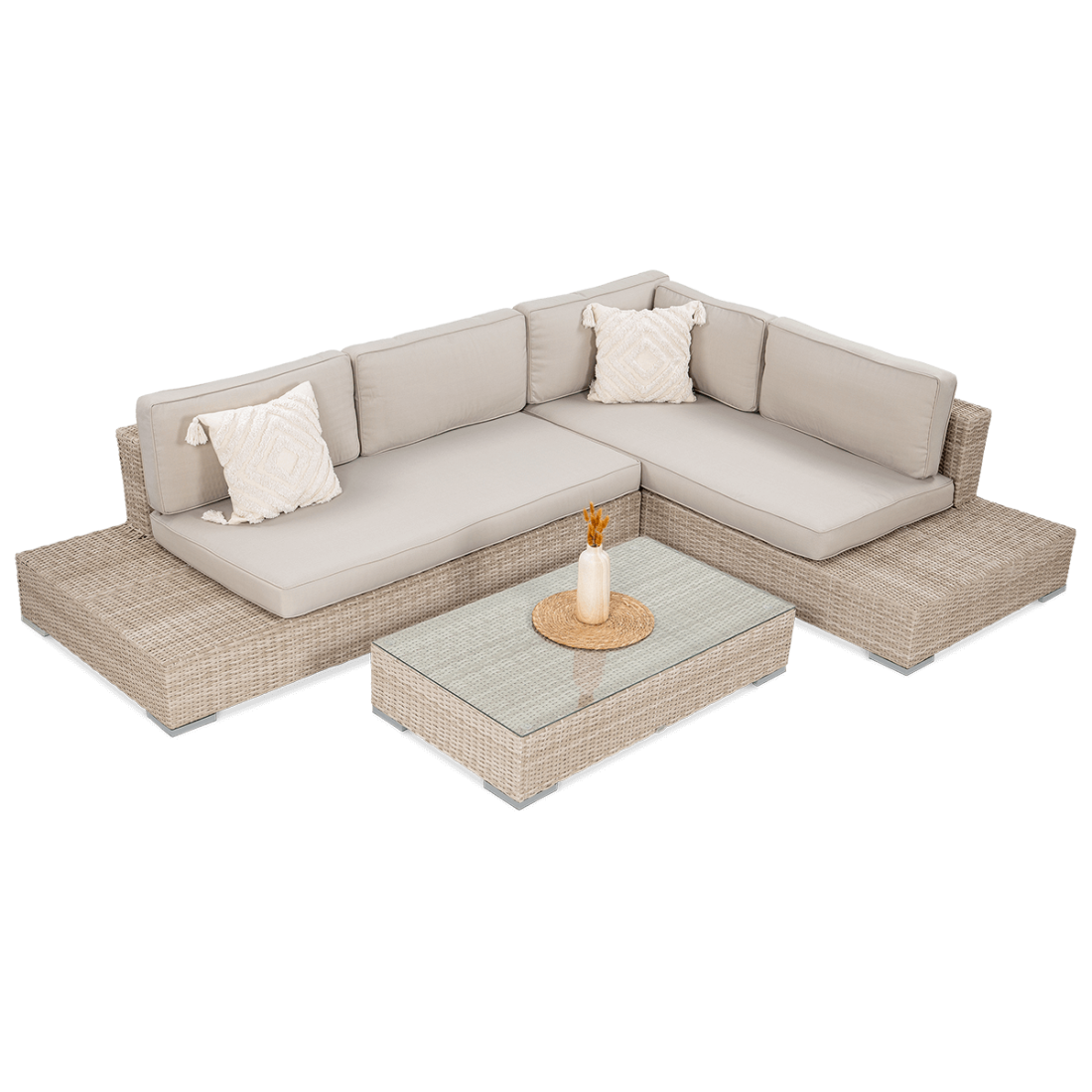 Narożnik z technorattanu VERONA Beige