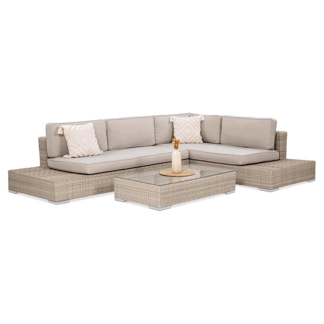 Przód Narożnika z technorattanu VERONA Beige