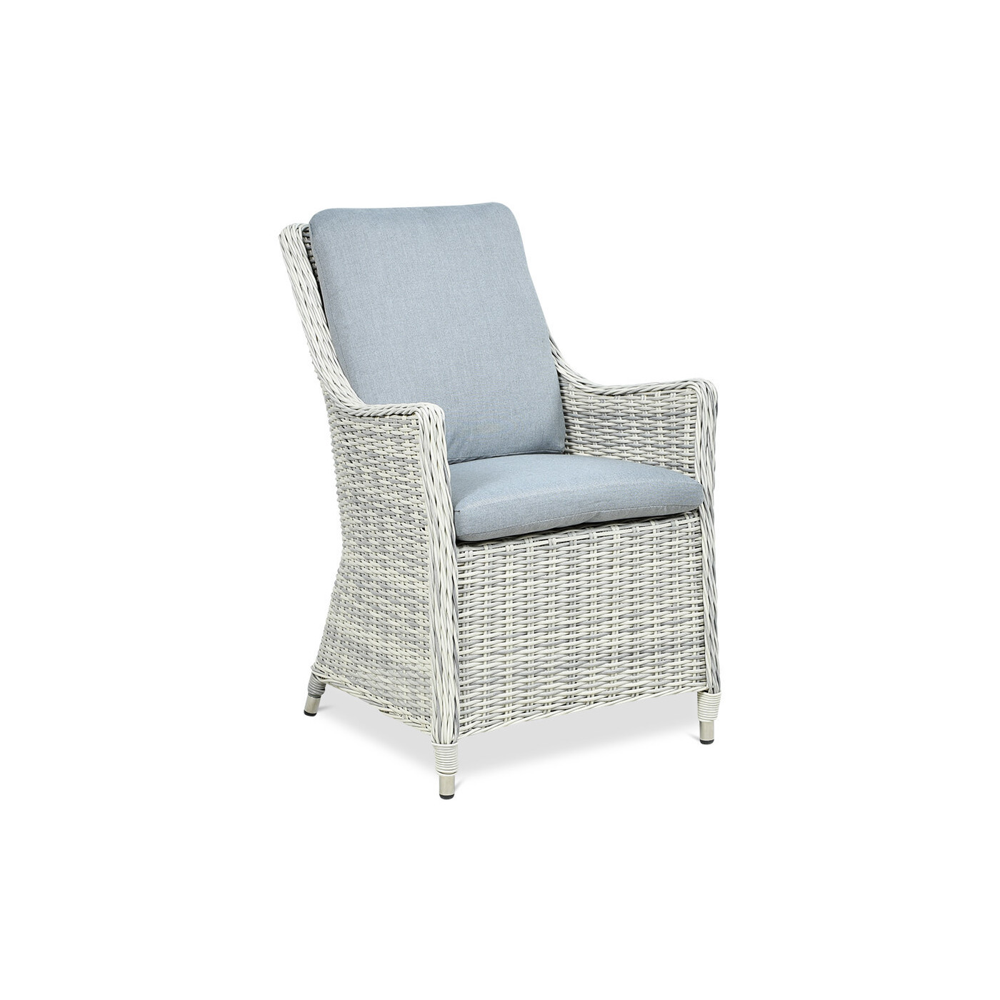 Zestaw mebli ogrodowych z technorattanu Napoli 6200 White Grey