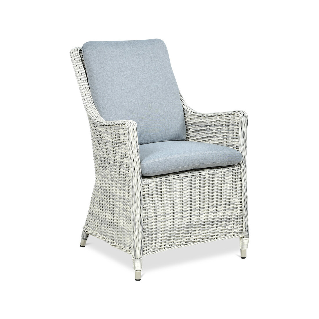 Zestaw mebli ogrodowych z technorattanu Napoli 6200 White Grey